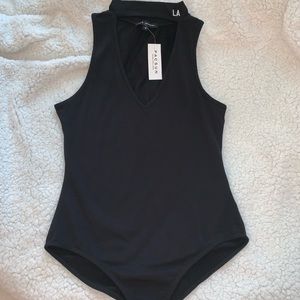 LA High neck cutout body suit